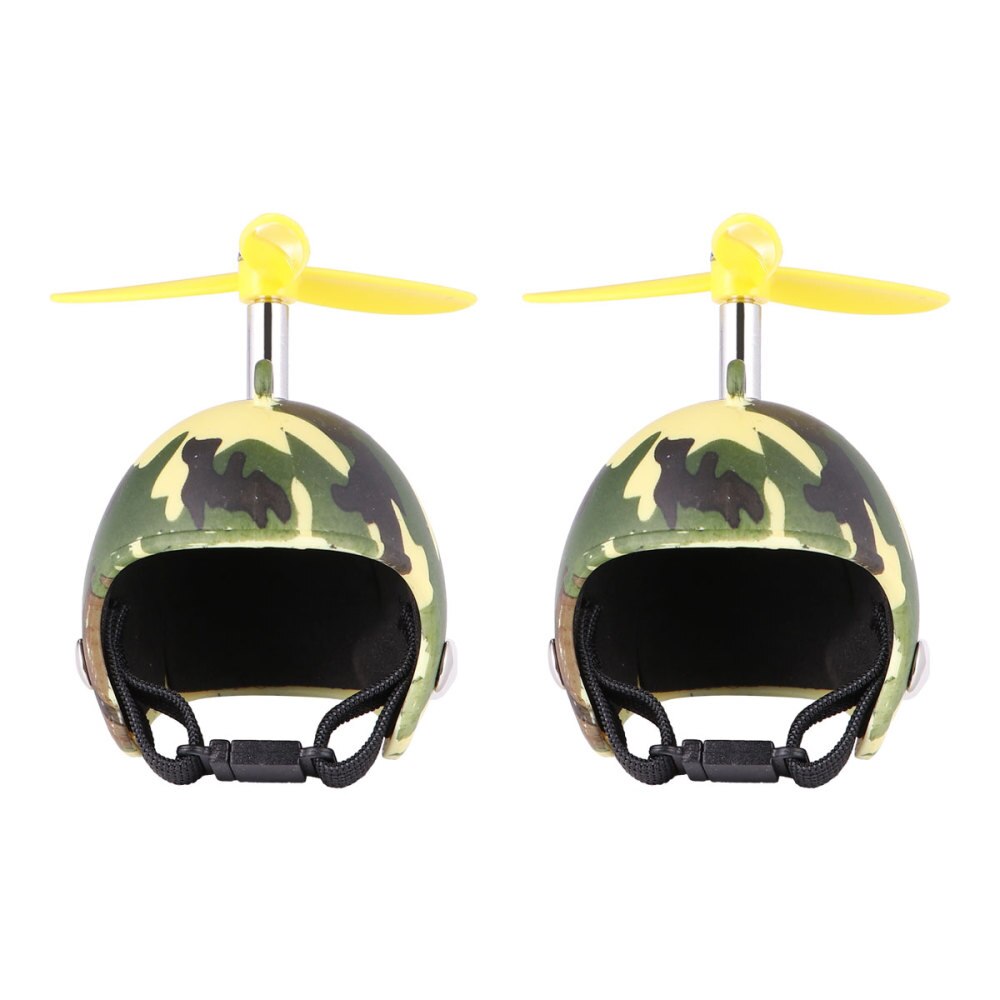 2 szt. Kask ochronny z kurczaka kask kury artykuły dla zwierząt kapelusz dla psa dla kurczaka: zielony kamuflaż pat