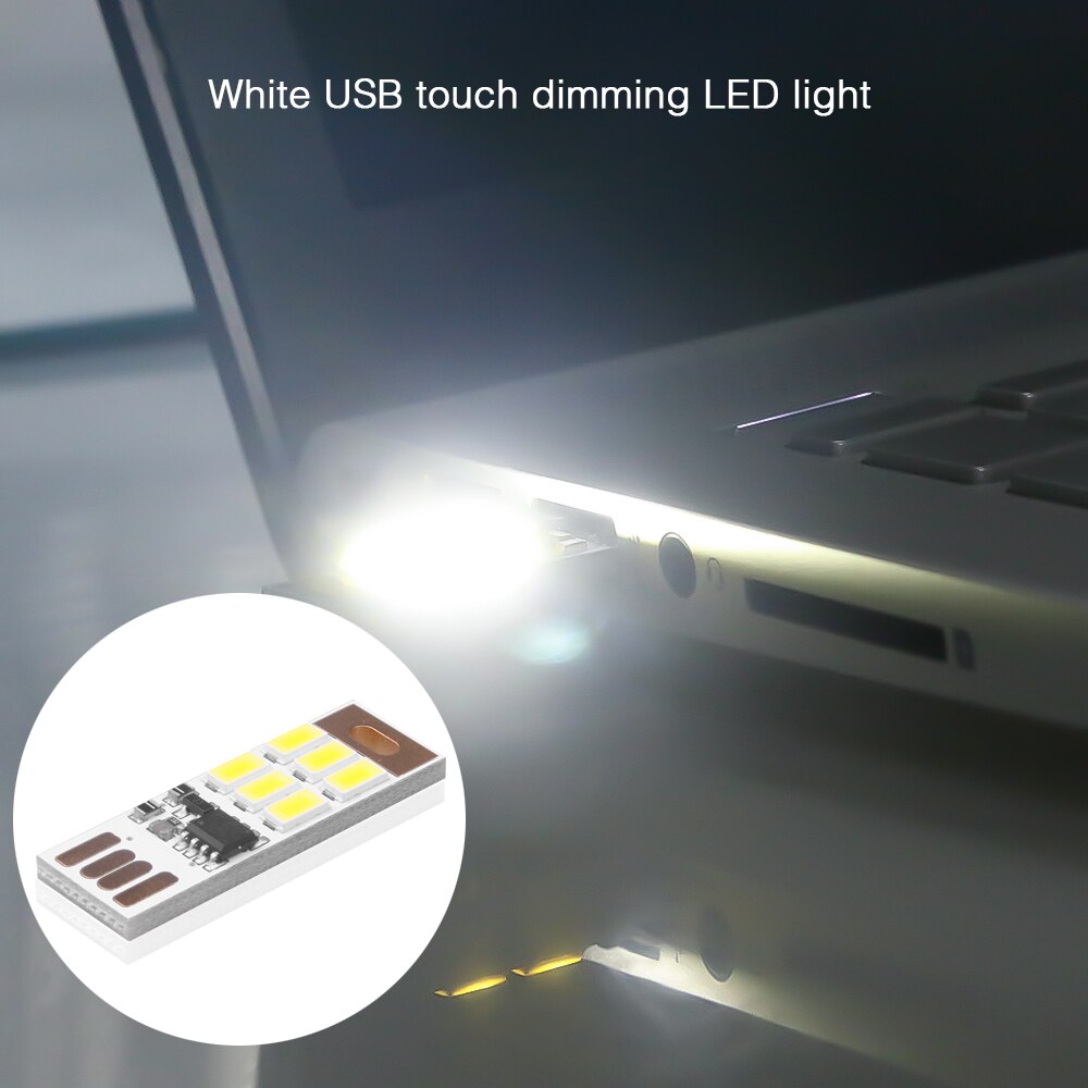 KEBIDU 2Pcs/lot USB LED Bulb Book Light Mini Pocket Card USB Power LED Night Light For Laptop PC Warm/Cold White Night Lamp