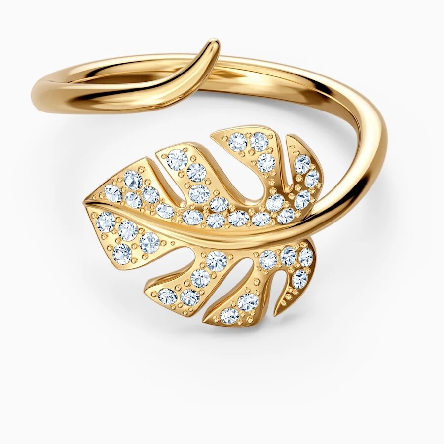 Swarovskis Original 1:1 tropisch Ahorn Blatt und Papagei Sammlung einstellen Schmuck einstellen Halskette und Armbinde Damen: 5519257