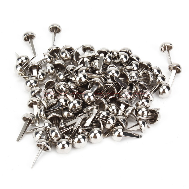 100 stk polstring negle stifter knopper sølv møbler dekorative stifter / svampe-type glatte retro negle