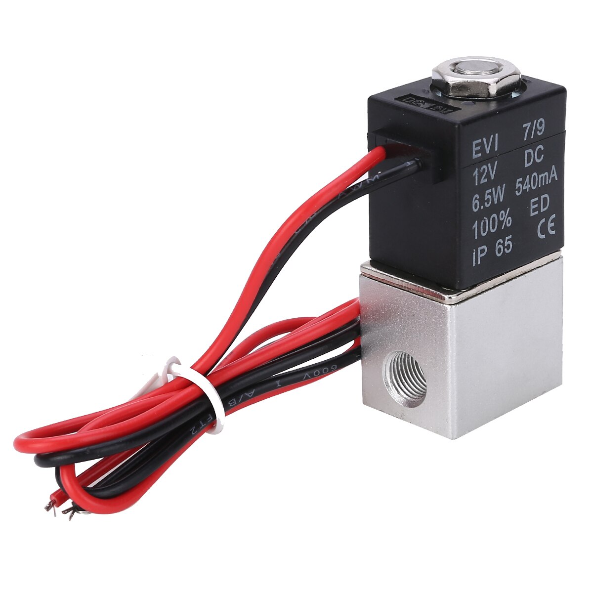 DC 1/8" 12V Solenoid Valve 2 Way Normally Closed Direct-Acting Pneumatic Valves Liquid Solenoid Valve For Water Air Gas
