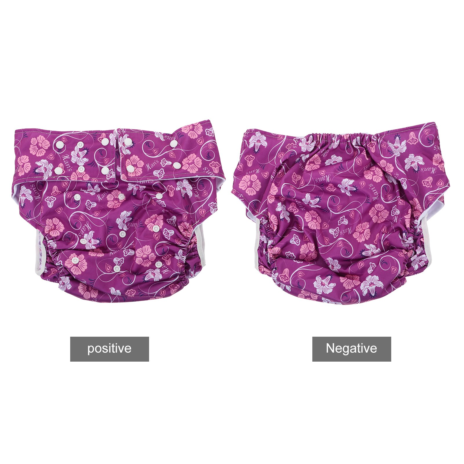 1Pc Simple Diaper Breathable Adult Nappy Washable Menstrual Pants for The Old