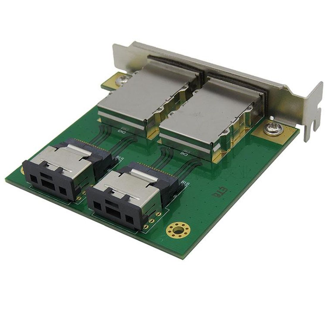 XT-XINTE Dual Mini SAS for Internal SFF-8087 SAS 36P to 2 Port External HD SAS26P SFF-8088 Front Panel PCI SAS Card Adapter