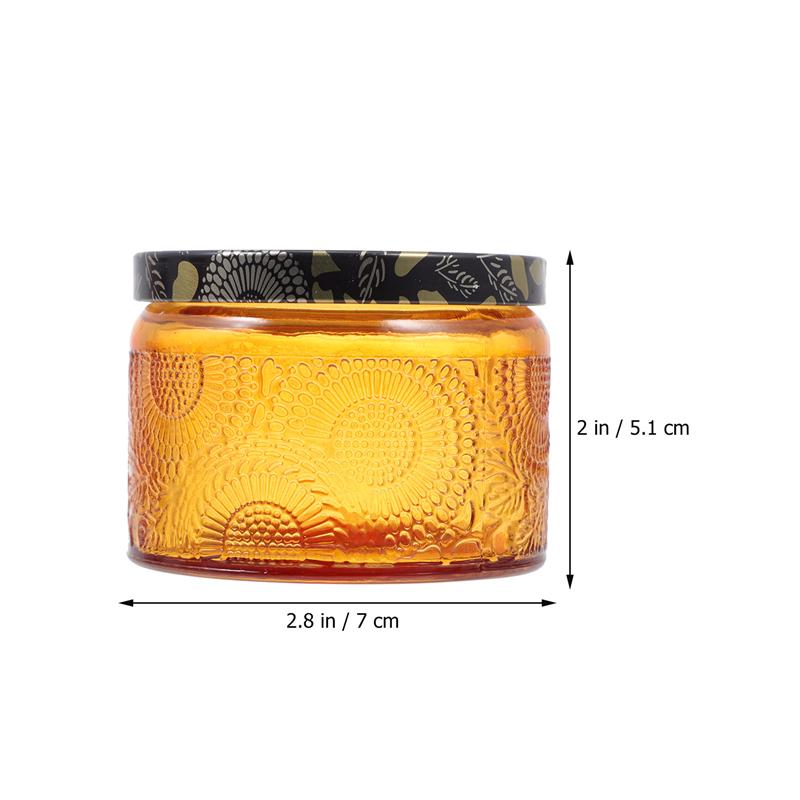 5Pcs Glas Kaars Potten Wax Container Kaars Cup Kandelaar Romantische Aromatherapie Kaars Houder Woondecoratie