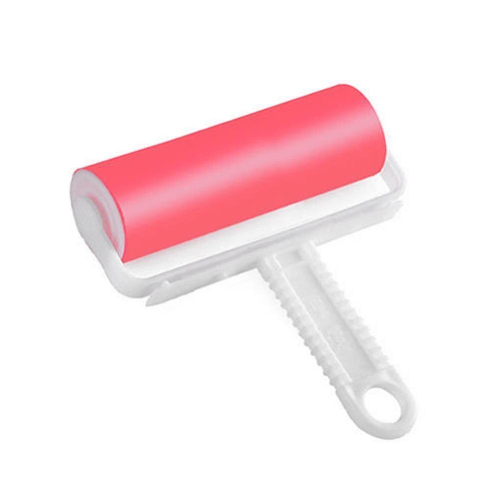 1Pc Remover Wasbare Borstel Fluff Cleaner Sticky Tool Picker Tapijt Haar Huisdier Kleding Roller Stof Essentiële Herbruikbare Thuis b9X2: Roze