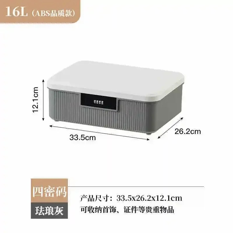 Household Valuables Storage Box, Privacy Documents Safe, Car Password Lock Box, Secure Portable Organizer: VIOLET/紫罗兰
