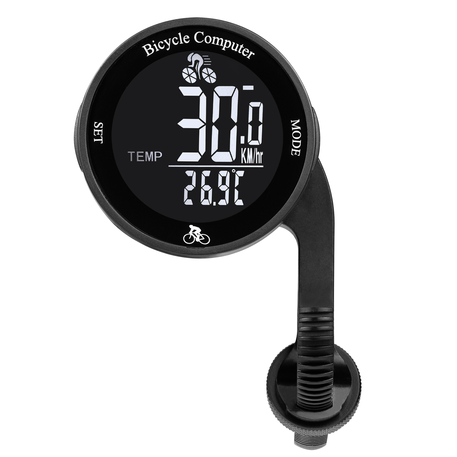CYCPLUS Drahtlose Fahrrad Computer GPS Tacho BT Ameise Wasserdicht mit Kadenz Sensor Herz Bewertung Monitor für MTB Fahrrad 2022 Neue: Schwarz 2