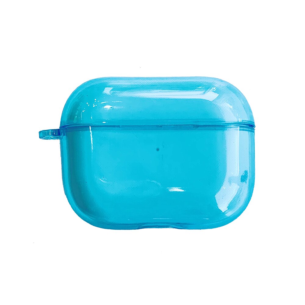 Transparent Fluorescence Color Earphone Cover For Apple AirPods Pro 3 Air Pods 2 Soft Silicone Fancy Case Clear TPU Accessories: a For Airpods Pro