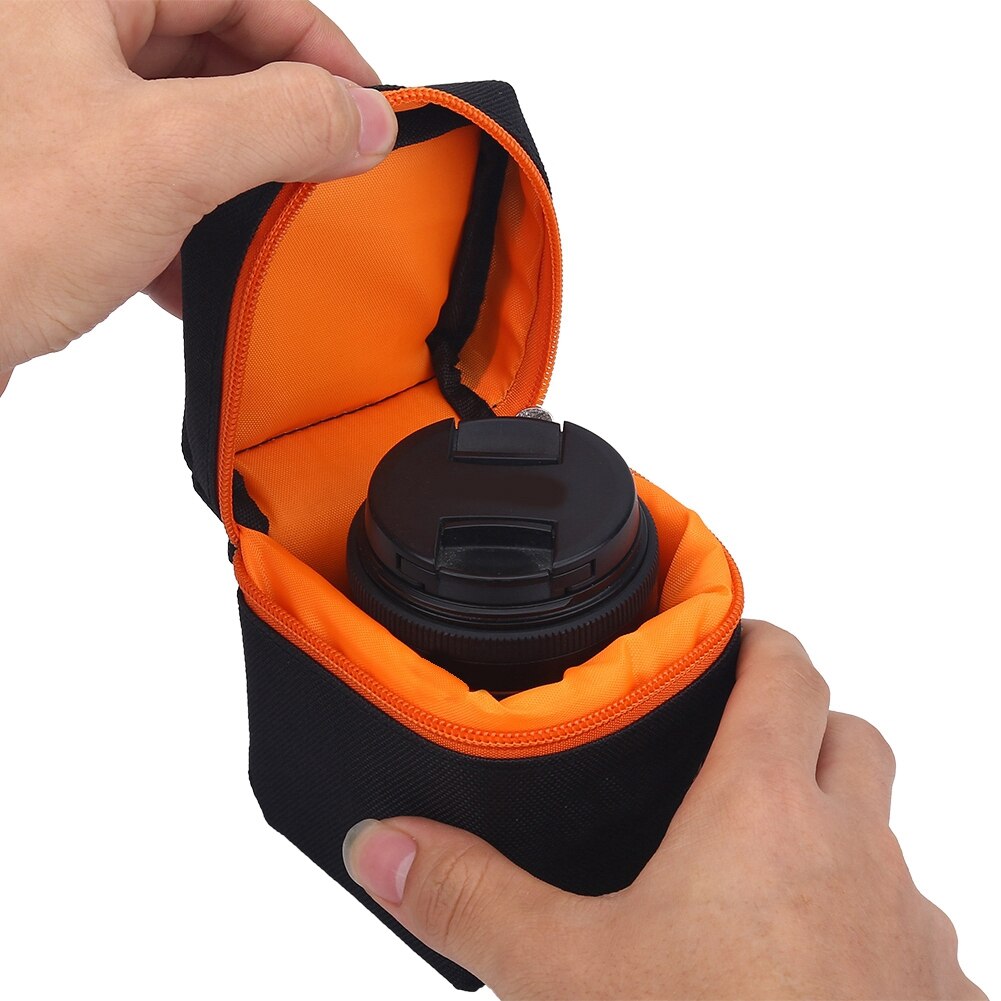 Padded Thick Camera Lens Bag Shockproof Protective Pouch Case for DSLR Camera Lens zaino fotografico lens bag