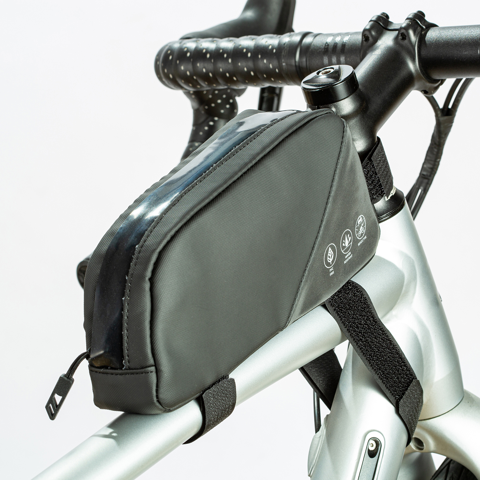 Bolsa de bicicleta, bolsa de tubo superior de bicicleta à prova d'água, bolsa de acessórios de ciclismo para bicicletas de montanha e estrada: Default Title