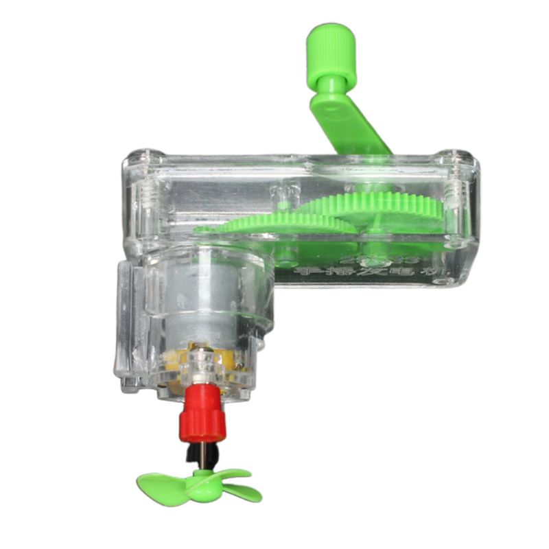 Bricolage manivelle DC générateur modèle ventilateur Kit Science expérience Interactive développer 831F