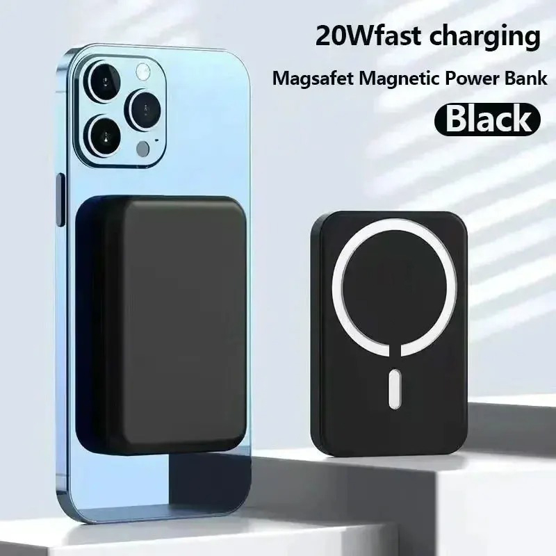 Magnetisk powerbank til iphone original ekstern batteri bærbar trådløs oplader til apple magsafe powerbank reservebatteri