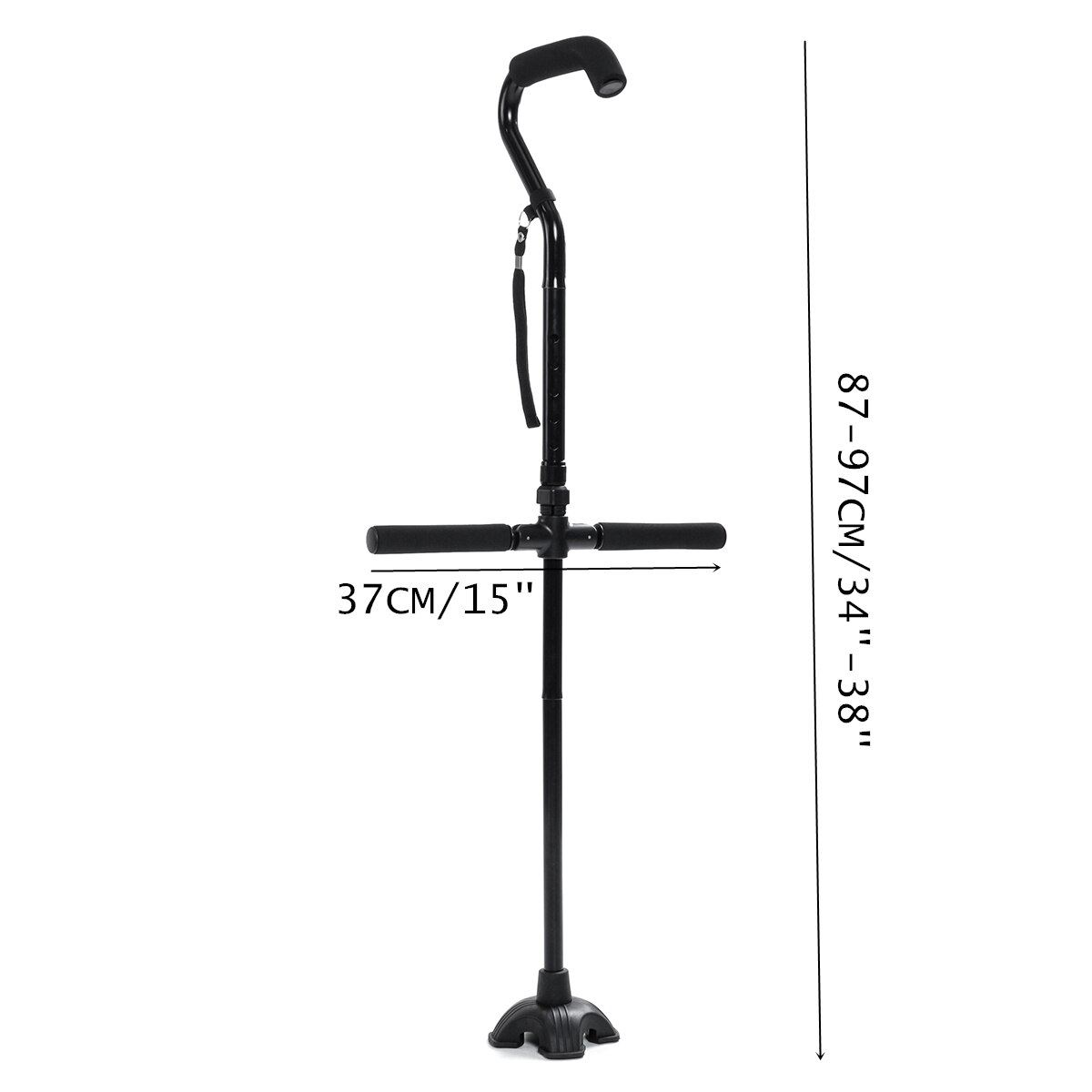 Folding Walking Stick Cane Height Adjustable Elderly Get up Standing Handle Easy-Sit-Stand-Up-Cane-Folding-Walking-Stick