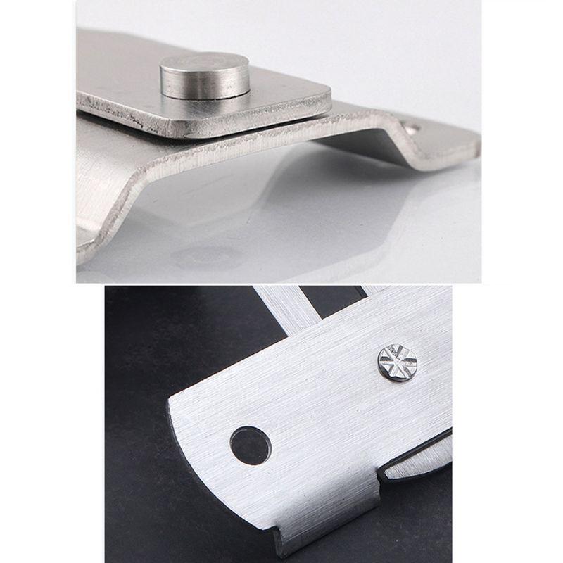 Stainless Steel Right Angle Locking Latch Sliding Barn Door Lock Doors Windows Safety Security Home Anti-Theft Guard
