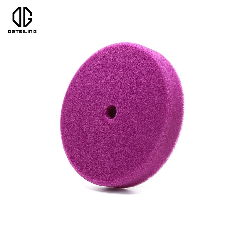 DETAILING Purple Sponge Cutting Pad 5 inch Hook and Loop Heavy Cut Foam Pad Car Polishing Pad