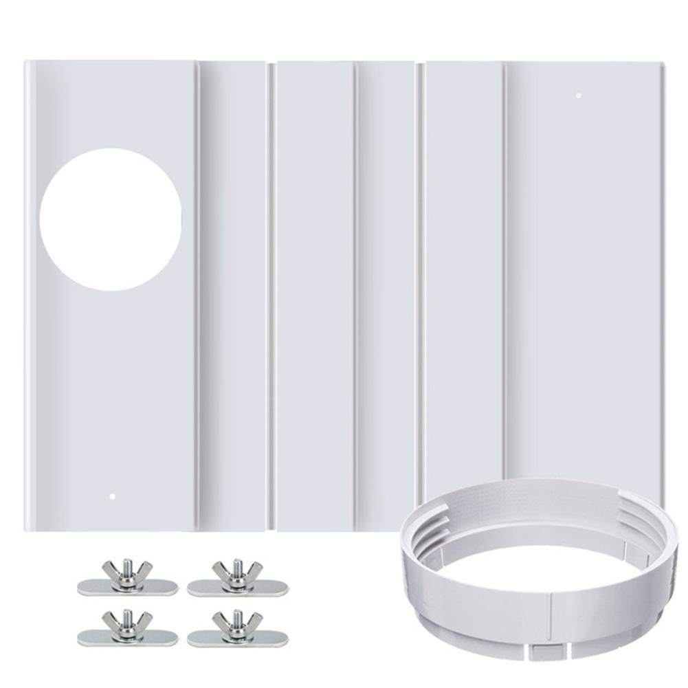 Portable Air Conditioner Window Air Lock Vent Seal Plate Window Sliding Door Sealing Kit Air Conditioners Air-Conditioning Units: Default Title
