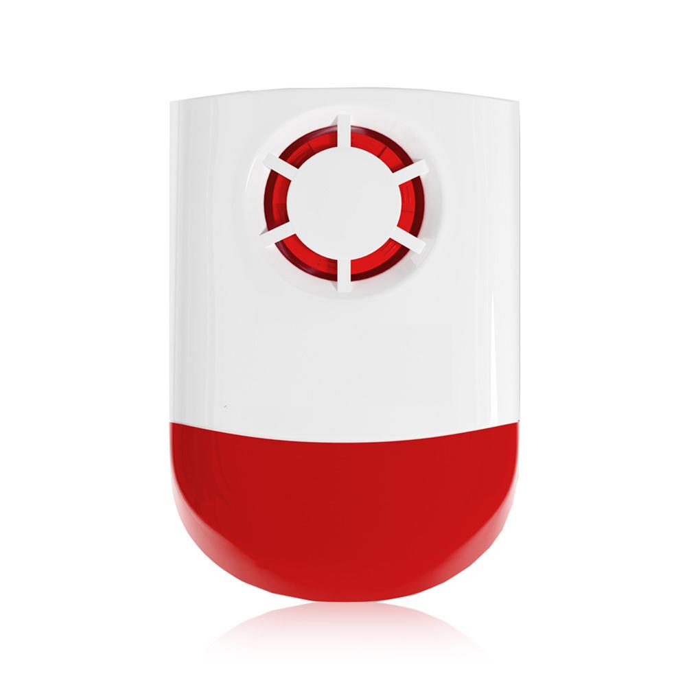 120dB Indoor Outdoor Wireless Flashing Siren Strobe Light Siren Home Alarm Security System For Offices Family Homes Etc