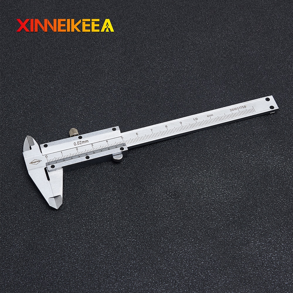 Mini Type Stainless Steel Vernier Caliper Measuring Range 0-100mm Accuracy 0.02mm Small Metric Measuring Tool Vernier Caliper
