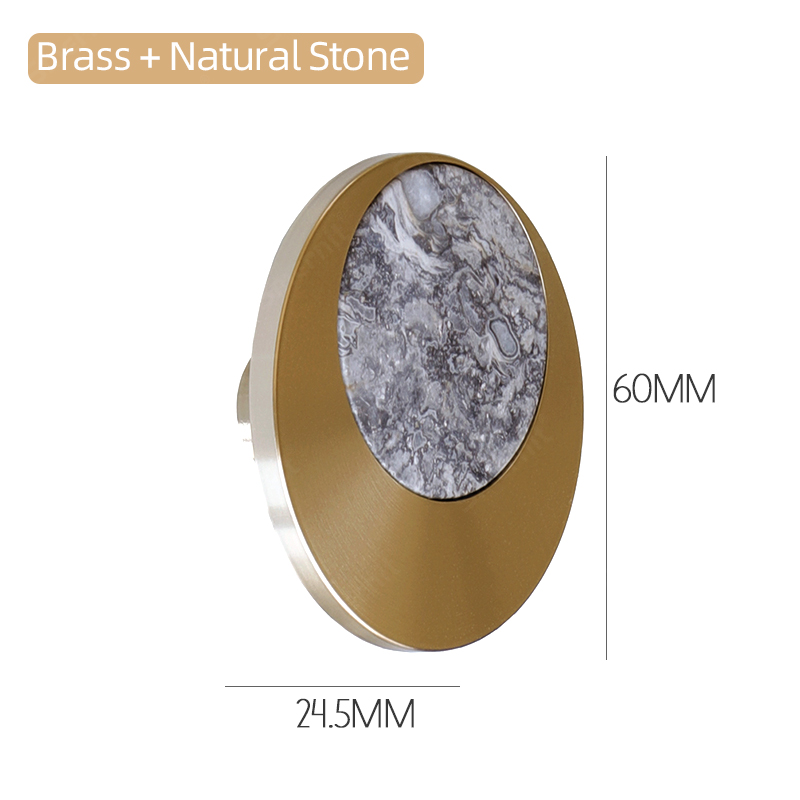 Brass Door Handles Stylish Modern Kitchen Cabinet Handle Simple Hooking Door Handle for Wardrobe Dresser: Natural E