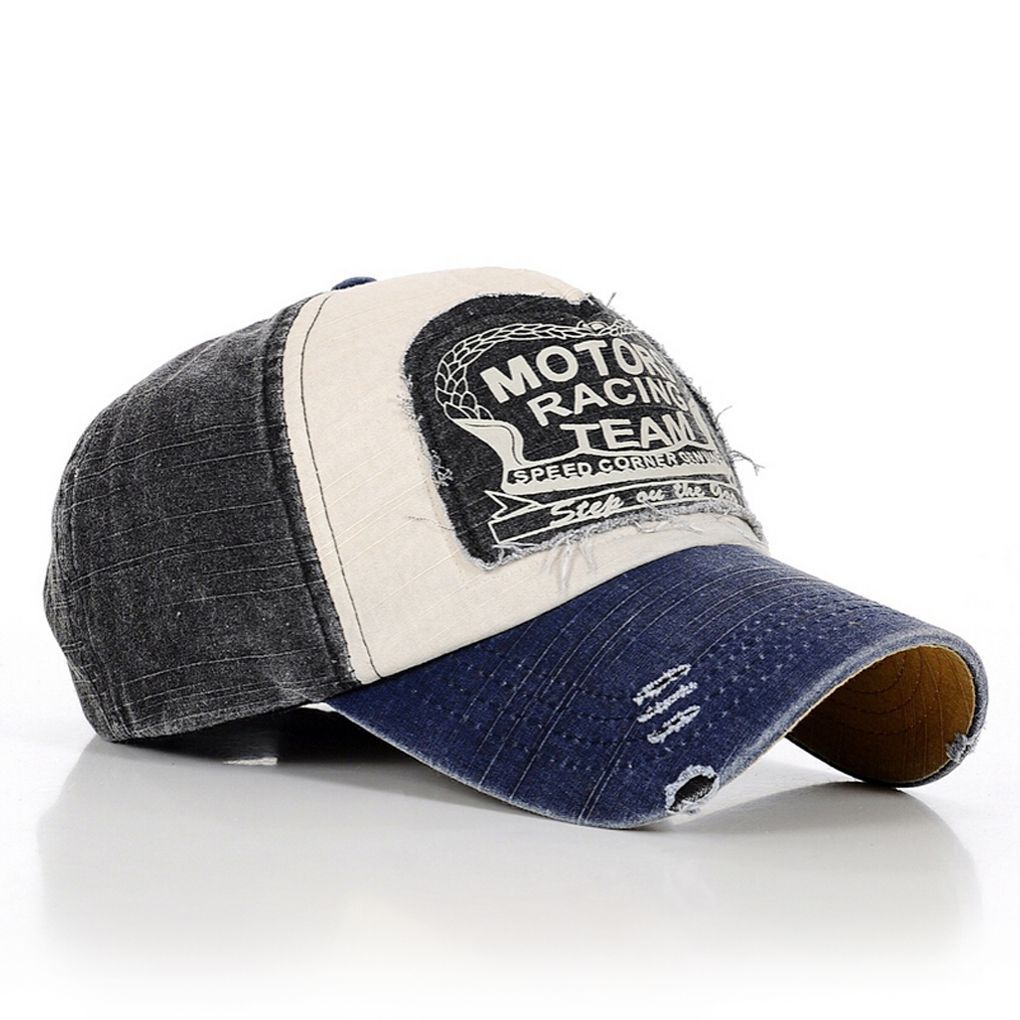 Unisex Retro Baseball Cap Lente Vrouwen Mannen Casual Snapback Hoed Gewassen Katoen Vader Hoed Slijpen Vintage Brief Zonnehoed: NO1
