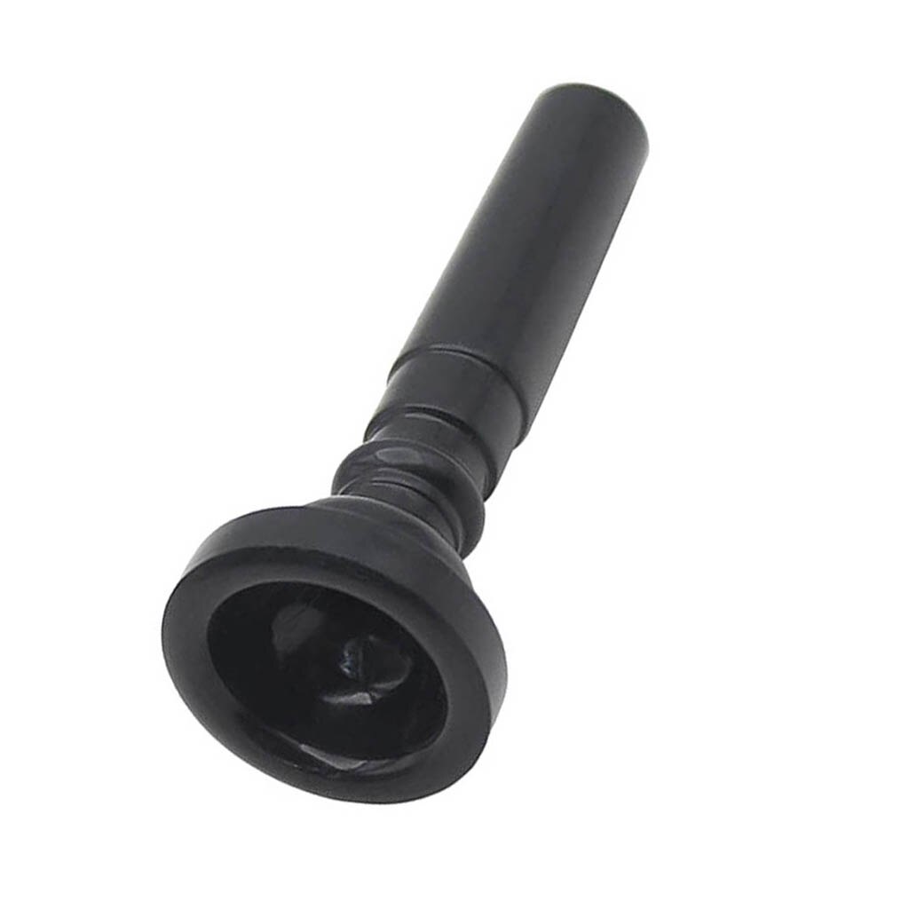 ABS Plastic Trumpet Mouthpiece for Brass Woodwind Instrument Parts Black