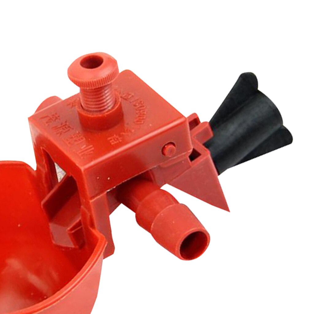 Pack of 10 - Automatic Chicken Waterer Drinker Cups with Ring - Water Dispenser for Poultry Automatic Bird Coop Feed