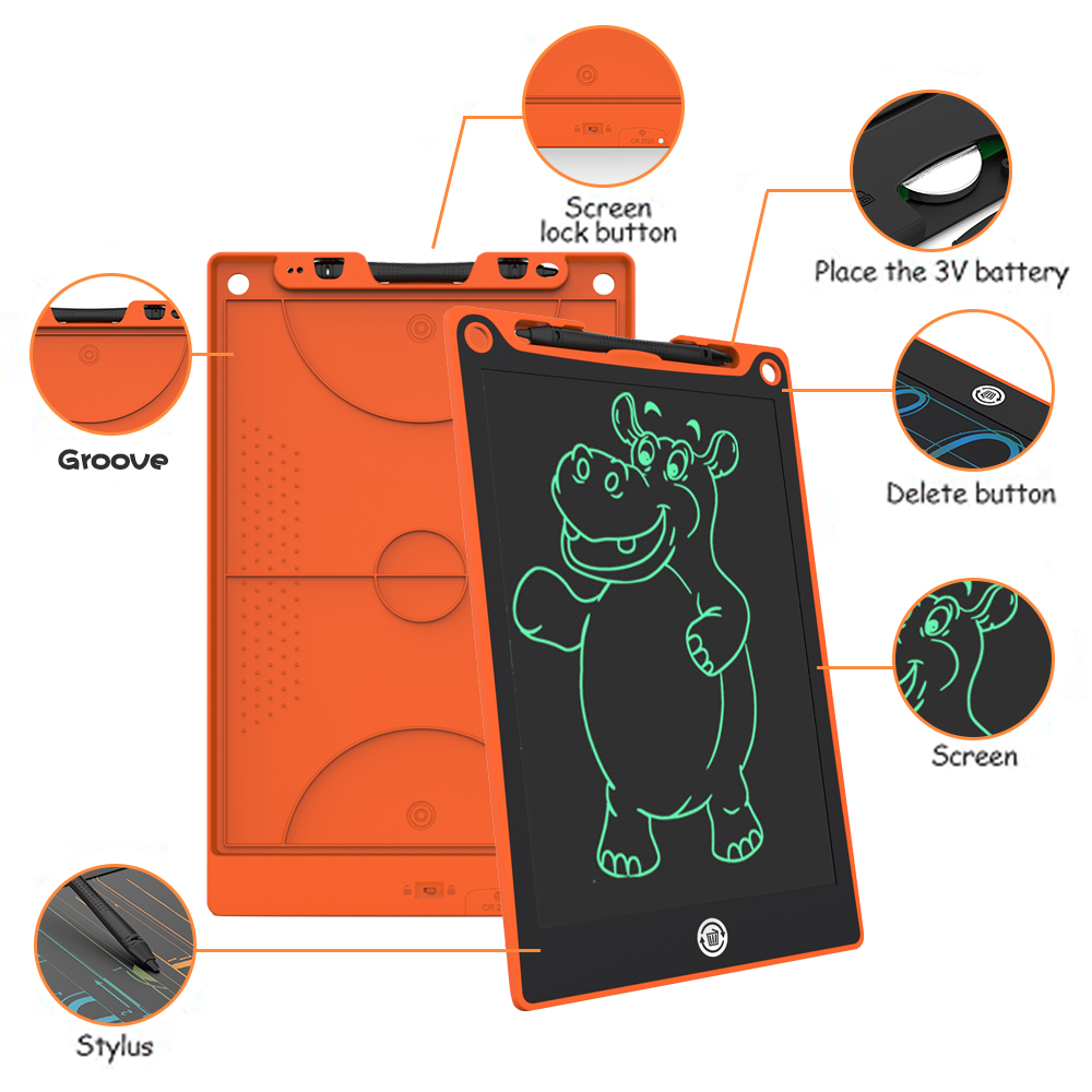12 Inch Lcd Schrijven Tablet Leren Onderwijs Speelgoed Voor Kinderen Schrijven Tekentafel Meisjes Speelgoed Kinderen Magische Schoolbord