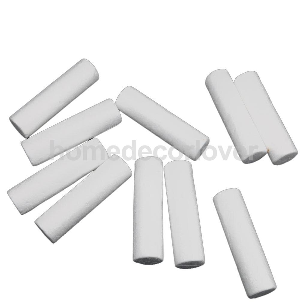 10 st vit modellering hantverk polystyrenskum cylinder pelare 12cm barn hantverk ornament