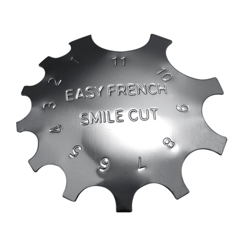 3 Types Durable Stainless Steel French Manicure Modeling Shaping Plates Crystal Nail Making Stamping Plates Nail Art Tool Kit: Type2