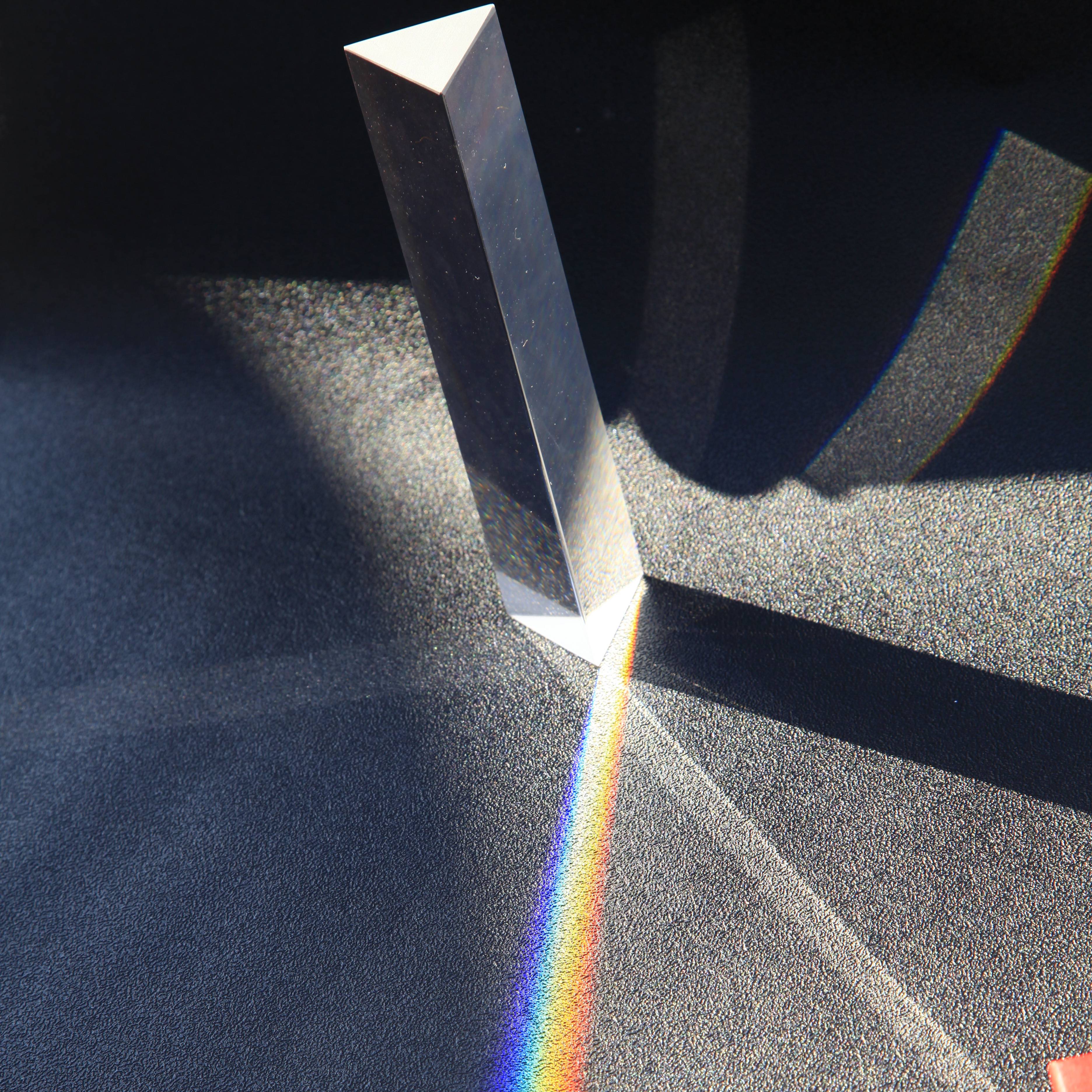 Natuurkunde Science Speelgoed Triple Prisma Glas Reflecterende Kleur Licht Spectrum Leren Educatief Speelgoed Voor Kinderen School Onderwijs