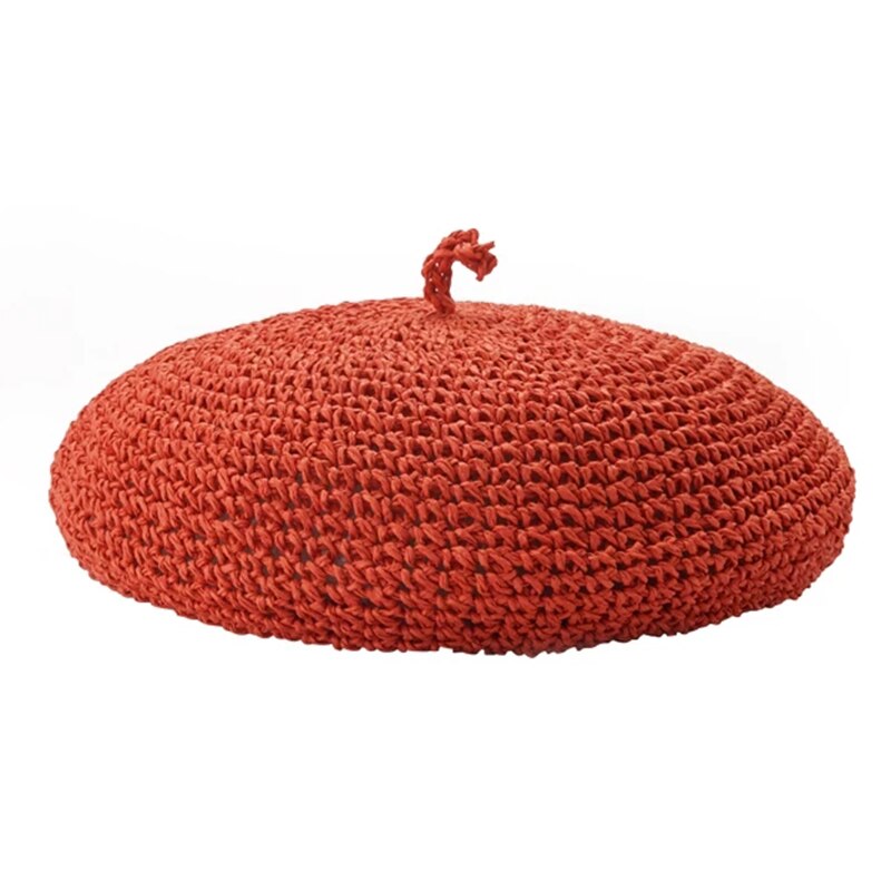 thumbnail image 2 of UK Online | Ladies' French Style Winter Woollen Beret Beanie Hat Cap - Fuchsia Pin 2 of 12