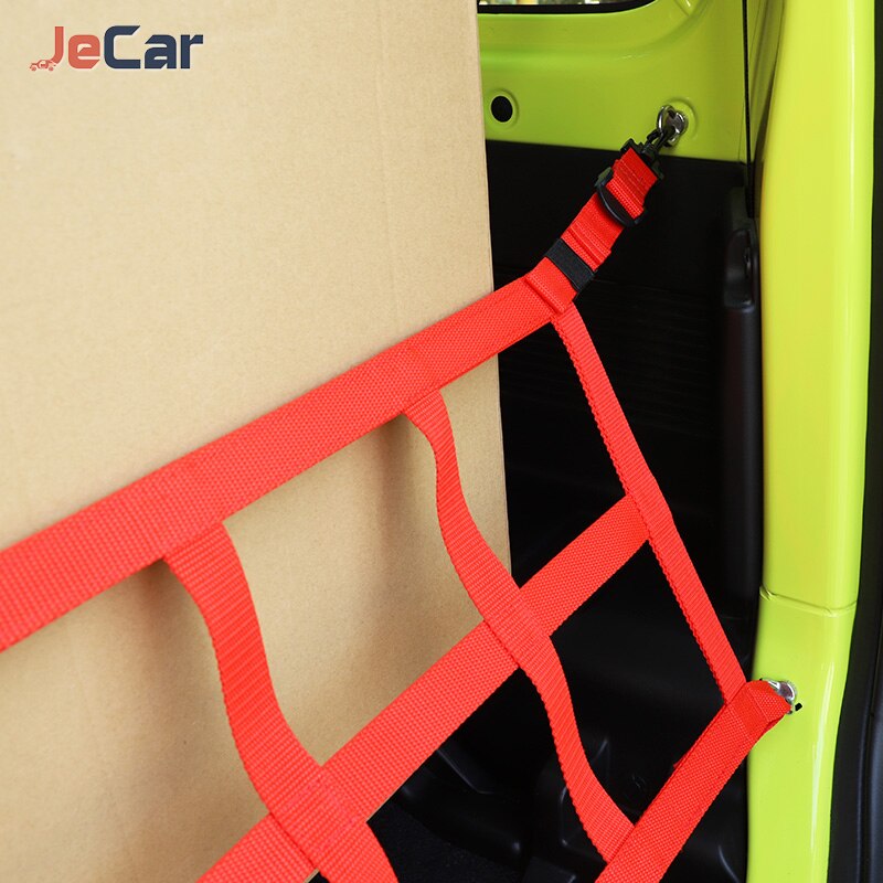 JeCar Rear Trunk Storage Organizer Luggage Cargo Net For Suzuki Jimny Interior Accessorie For Suzuki Jimny Up Cargo Net