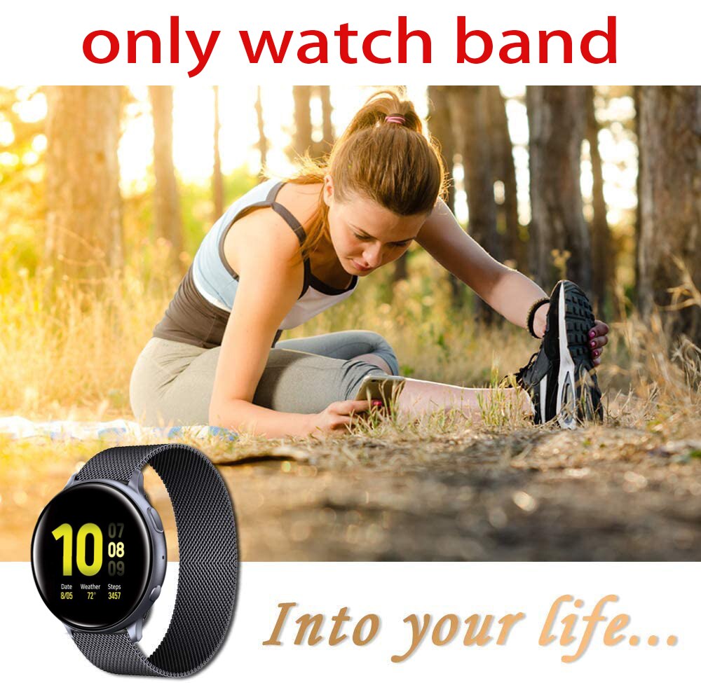 Bracelet 20 22mm pour Samsung Galaxy watch, 46mm/42mm/active 2 gear S3 Frontier/huawei watch gt 2e/2/amazfit bip/gts