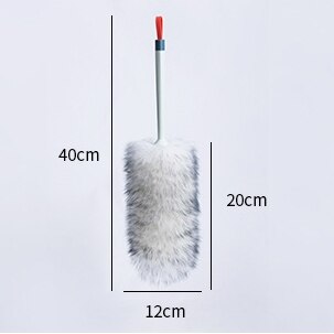 Plumero de plumas para limpieza del hogar, plumero no es fácil de perder el pelo, limpieza de lana, barrido de polvo, limpieza de cenizas, salud Zen: 1