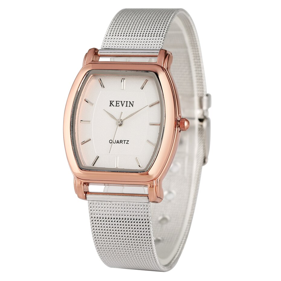 KEVIN Watch Couple Stainless Steel Wristwatch Quartz Movement Casual Men/Women Pin Buckle Watches Lovers Watch