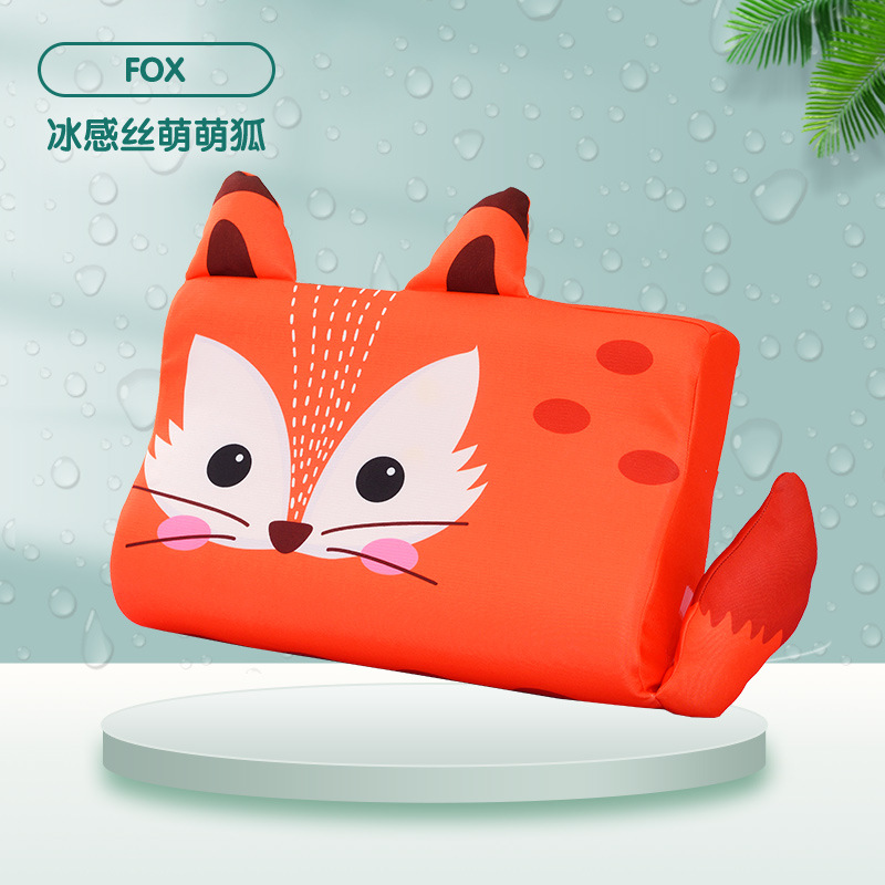 Baby Pillows Toddler Summer Foam Bed Pillows Breathable Slow Rebound Baby Cartoon Neck Nursing Pillow Travel Cushion Bedding