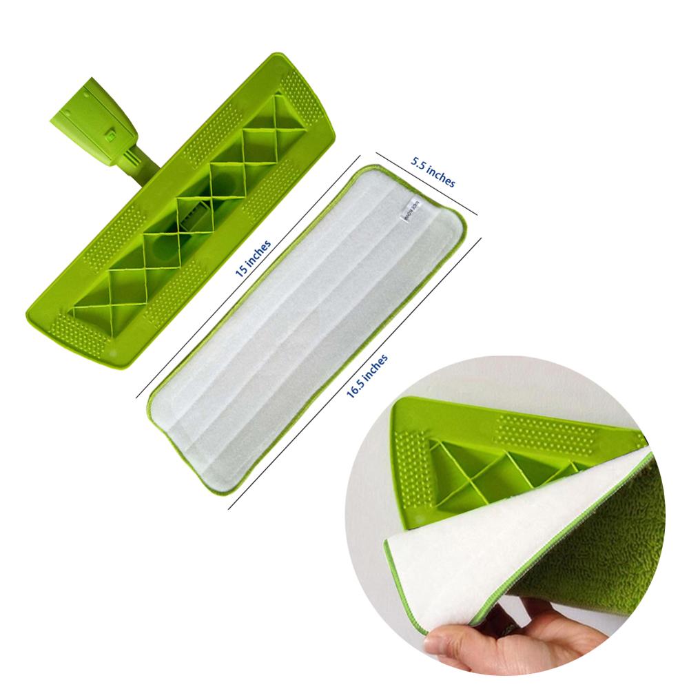 3PCS Fiber Flat Mop Head Floor Cleaning Cloth Replace Cloth Household Cleaning Mop Accessories Replacement Microfiber Mop Head