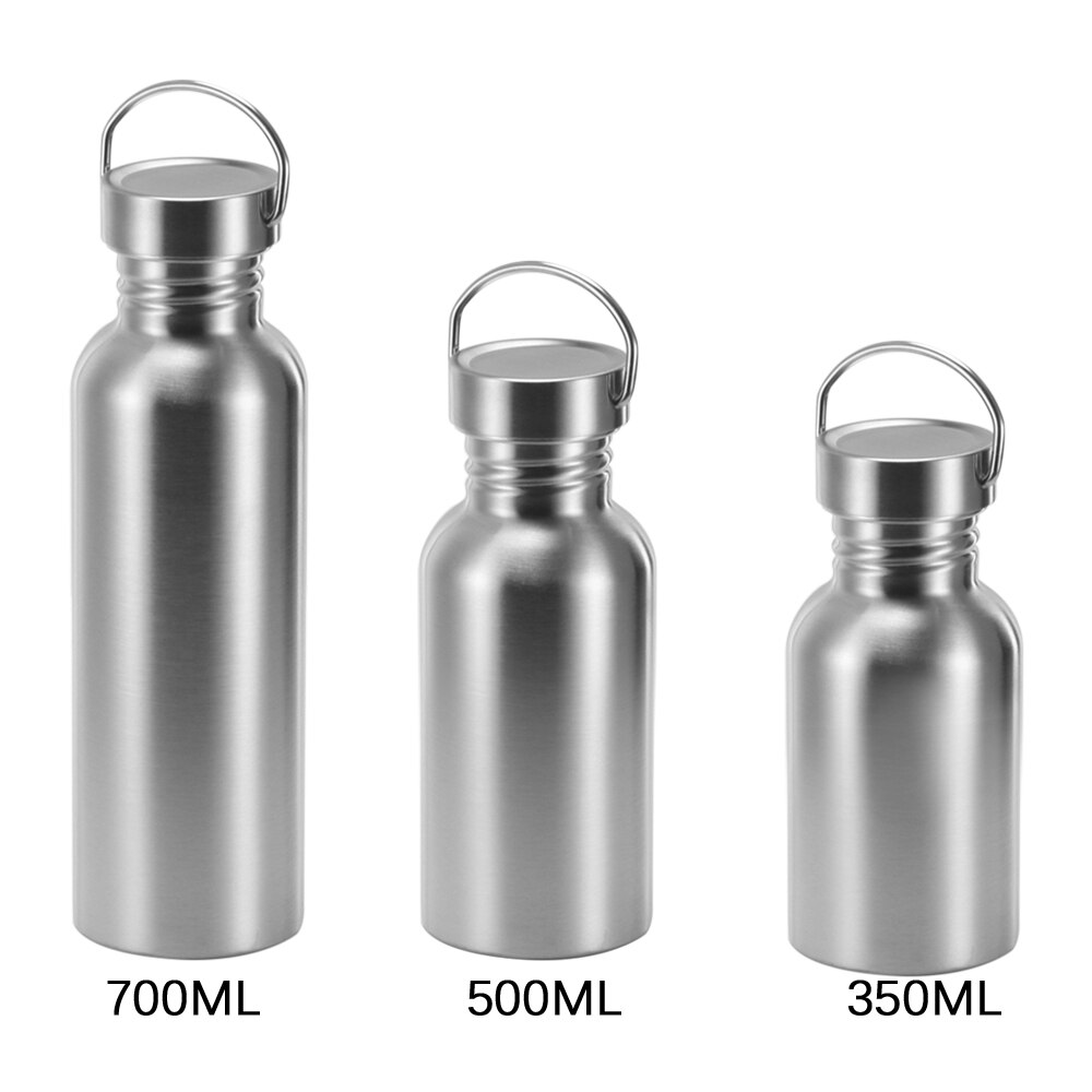 300/500/750ml rustfrit stål bred mund vandflaske cyklus bjergbestigning sports vandkande