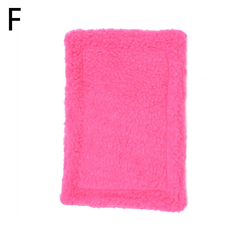 Zachte Fleece Hamster Mat Pluche Huisdier Hamster Kussen Mat Egel Eekhoorn Warme Deken Cavia Bed Slapen Bed Huisdier Producten: F