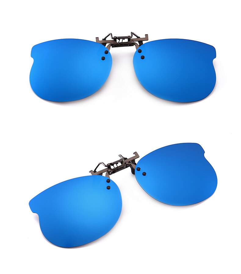 Dreng pige polariseret klip på solbriller fiskeri nat anti uv kørsel fiskeri to stil solbriller klip spejl  uv400 zb-69: 7