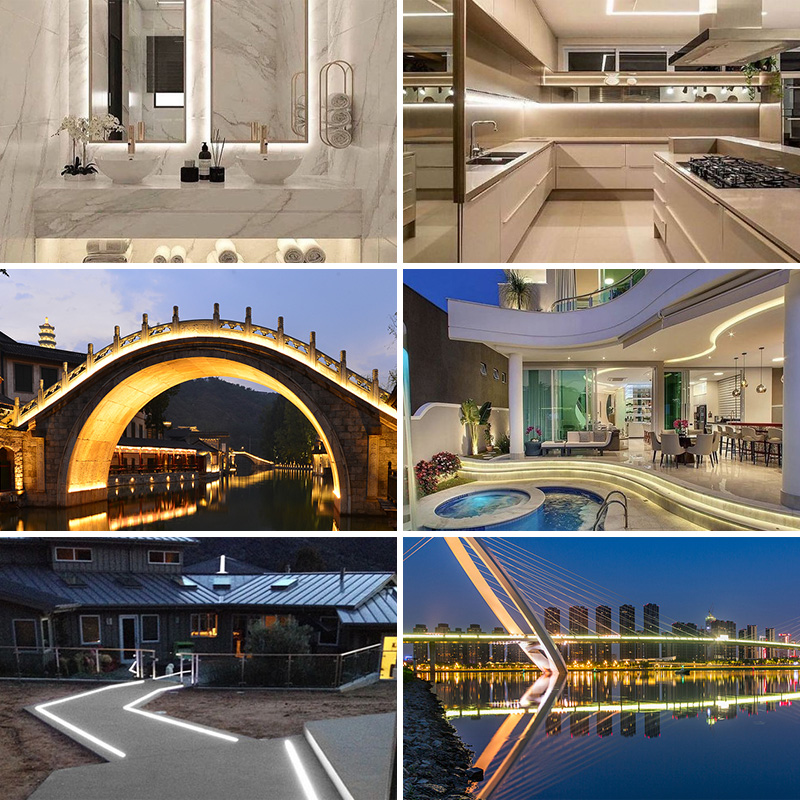 IP67 COB LED Strip Light Waterproof 480 LEDs/m High Density Flexible Tape Ribbon 3000K-6500K Led Lights RA90 Linear Outdoor 24V