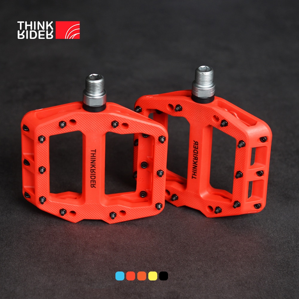 ThinkRider pedales planos para Bicicleta MTB Road 3 rodamientos sellados pedales de Bicicleta pedales de montaña plataforma ancha accesorios para Bicicleta