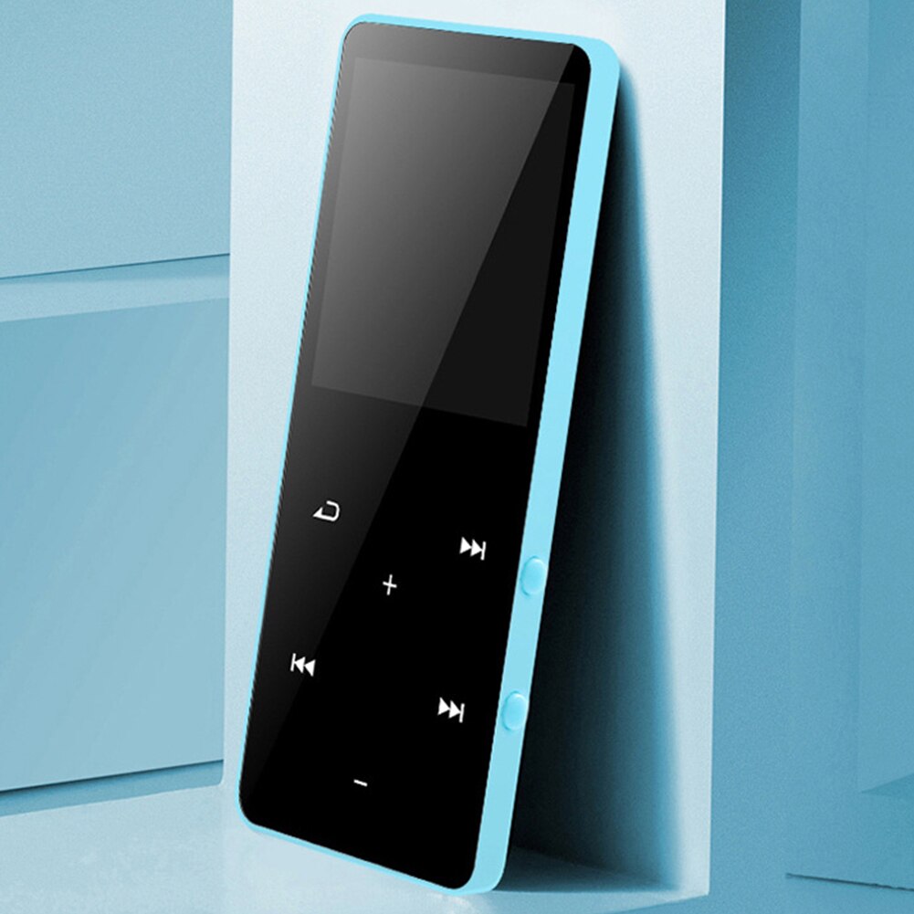 8G Lange Standby Studenten MP4 Speler Fm Radio Multifunctionele Draagbare Bluetooth Ondersteuning Tf-kaart Met Speaker Touch Sleutel Sport: Blauw