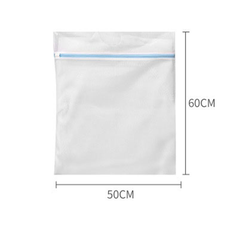 Mesh Laundry Bags Fresh Blue Zippers Protecting Clothes Home Laundry Dirty Clothes Bra Underwear Washing Machine Bag: L