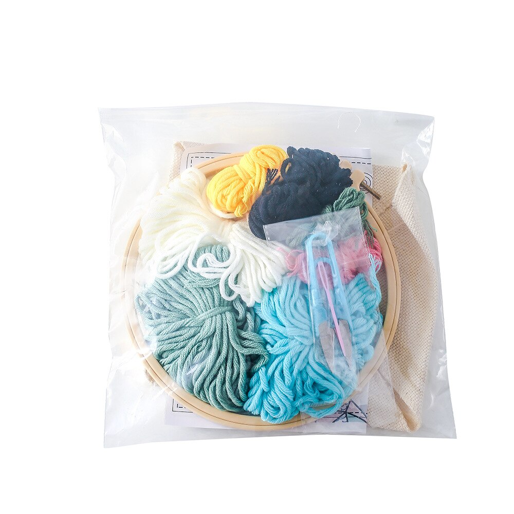 Magic Embroidery Pen Punch Needle Kit Craft Embroidered Threads Cross Stitch Art Hand Hoop DIY Knitting Sewing Accessory Tools