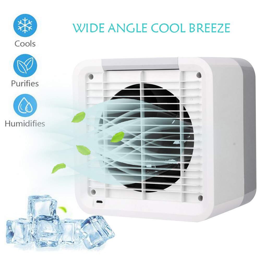 Air Cooler Fan Air Personal Space Cooler Portable Mini Air Conditioner Device Cool Soothing Wind For Home Room Office Desk#gb40