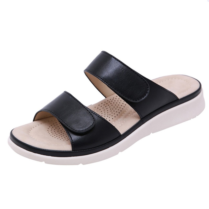Beyarnesummer kvinnor mjuk rosett stativ flip flops fritidsskor gladiator sneakers låga romerska skor  l023