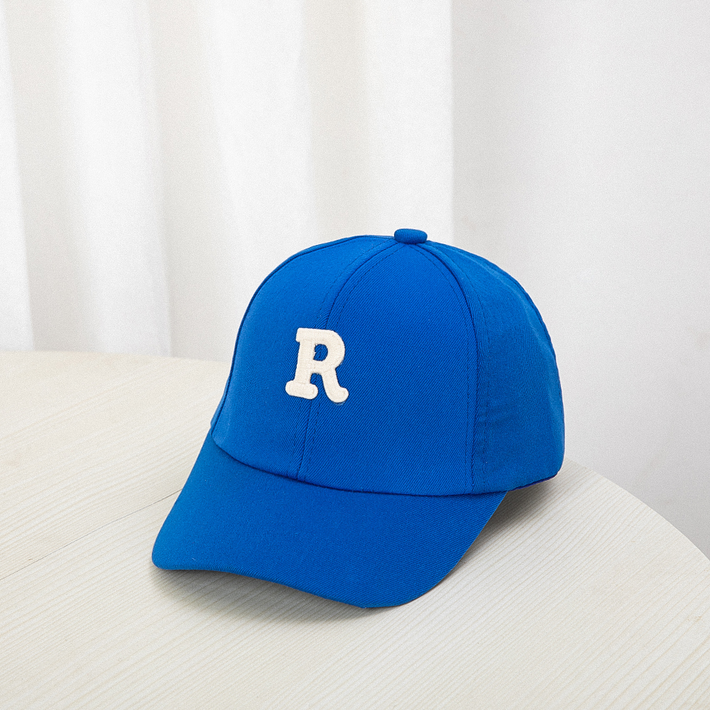 1pc crianças boné de beisebol para menina menino primavera verão bebê chapéu de sol clássico cor sólida criança pico bonés: Azul