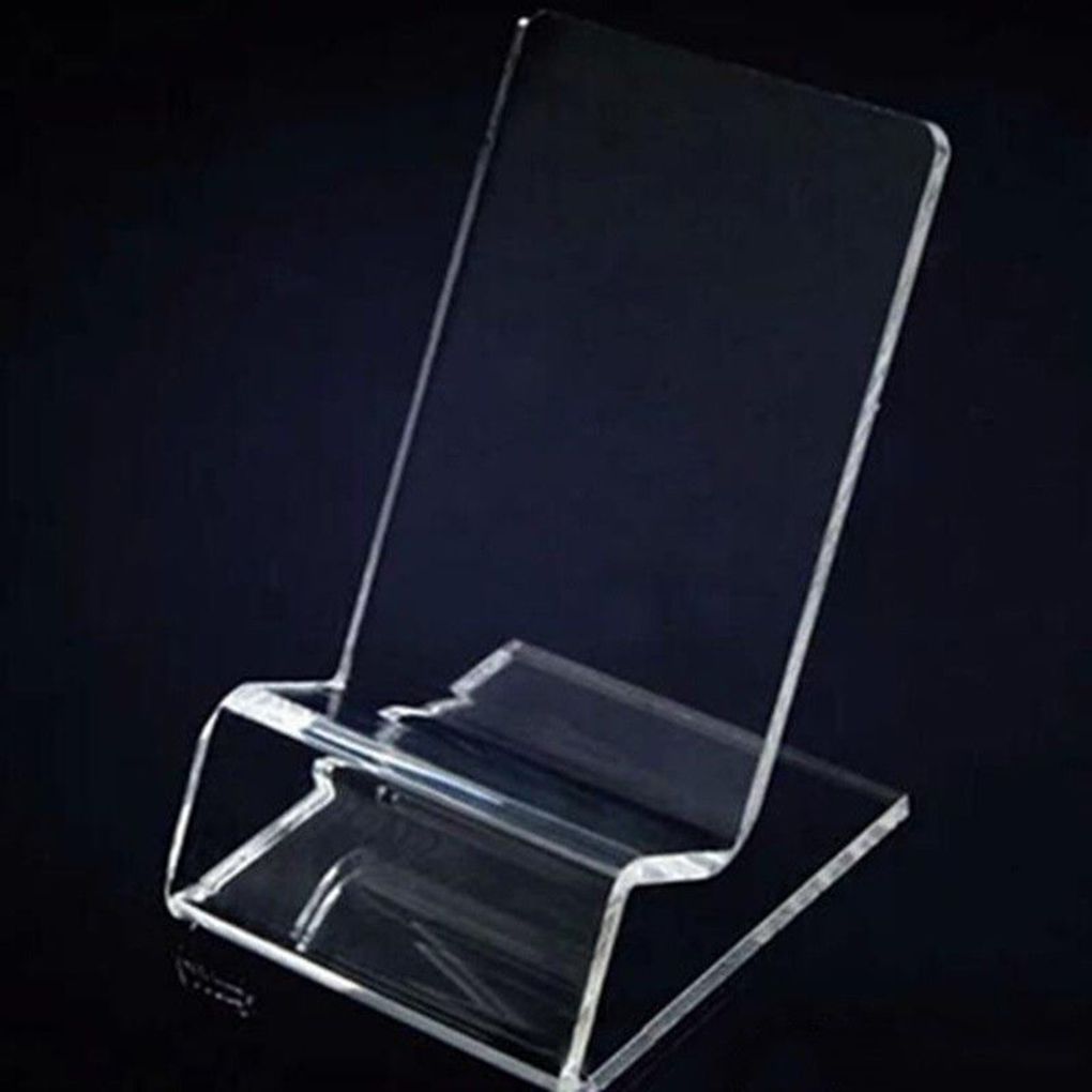 Transparent Cell Phone Holder Acrylic Display Stand Clear Rack Stand for Cell Phone Display For Samsung Huawei Xiaomi iphone