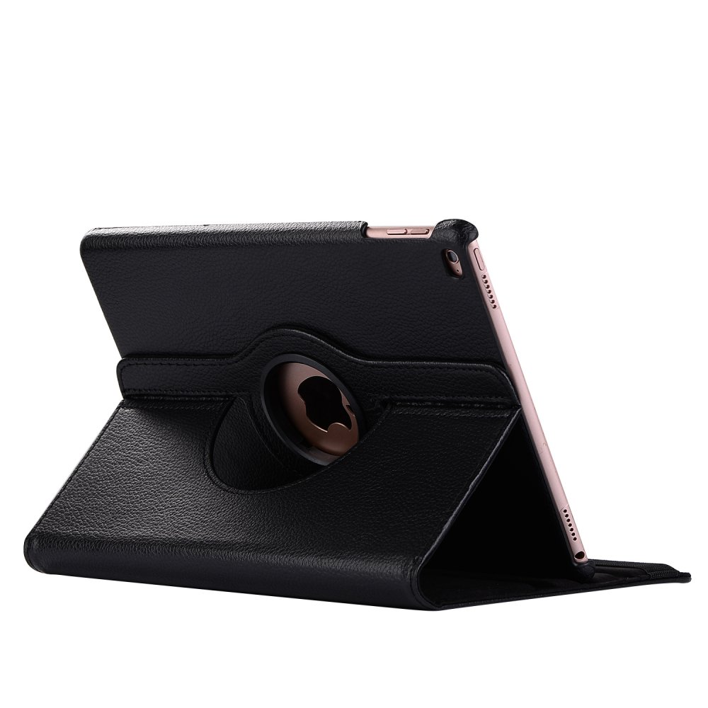 Voor ipad air 2 air 1 ipad 9.7 hoesje cover  a1822 a1823 a1893 a1954 5th 6th generatie hoesje 360 graden draaibaar funda: Zwart